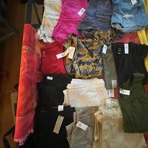 Lot of XS,S, 4,6, tops, shorts and pants.